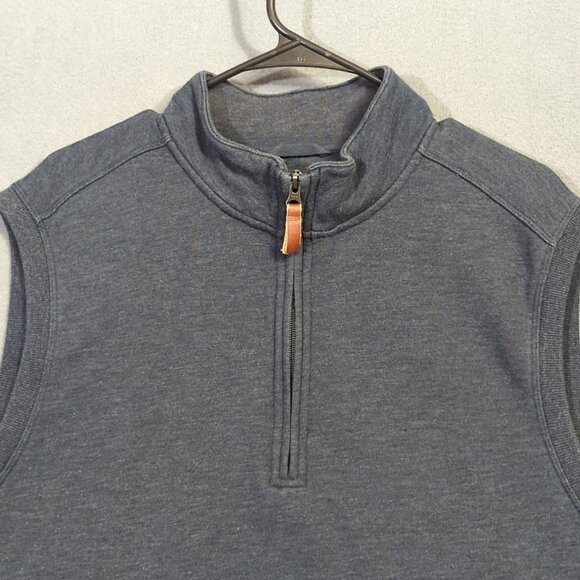 Duluth Trading Co Loophole Vest Men's L Blue 1/4 Zip Outdoor Preppy - Picture 6 of 9